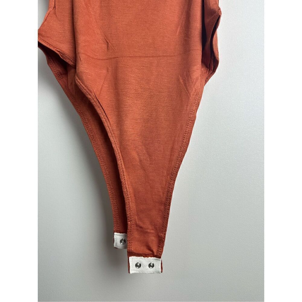 Rust Spaghetti Strap Bodysuit - Picture 8 of 8